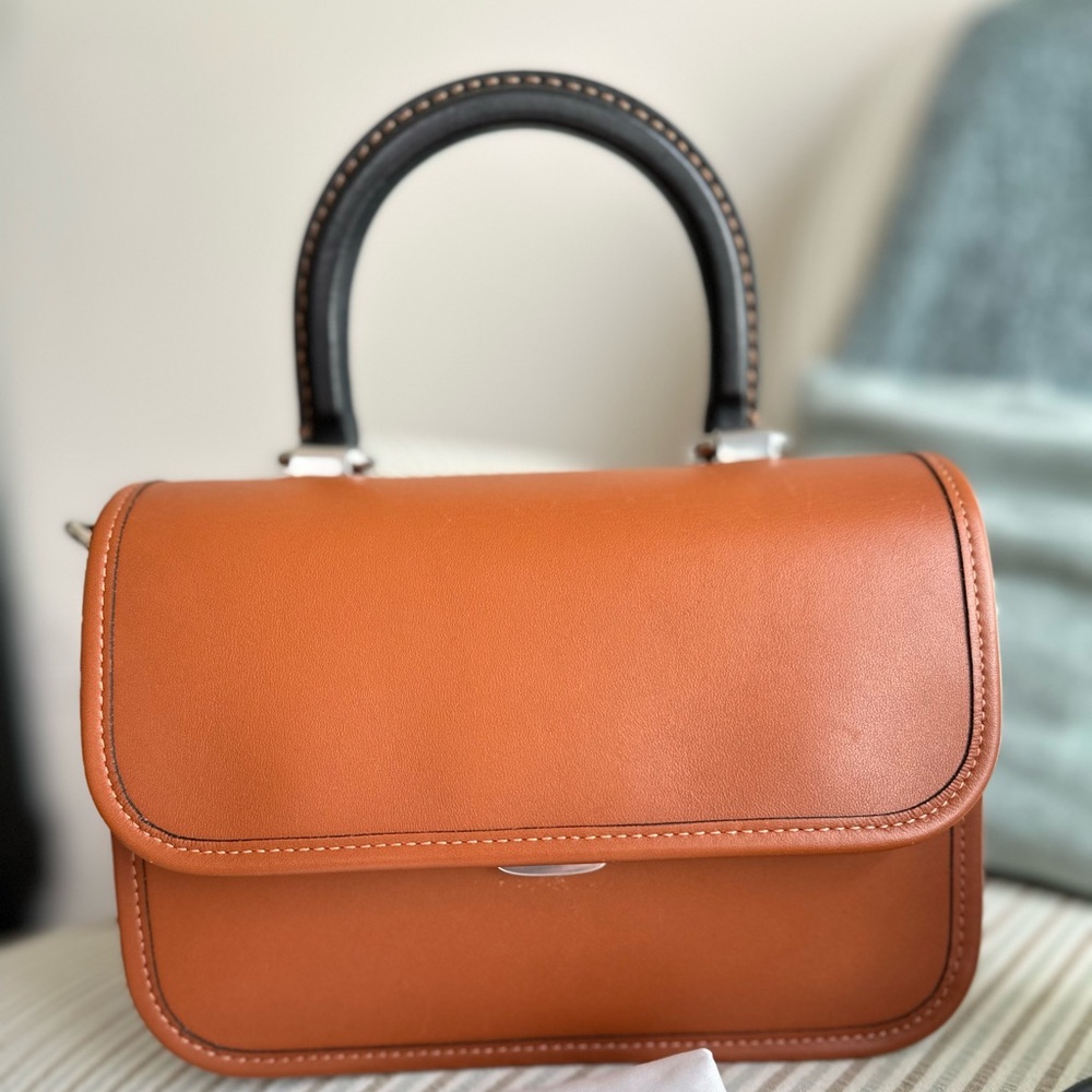 Coach Rogue Top Handle -Burnished Amber Colorblock